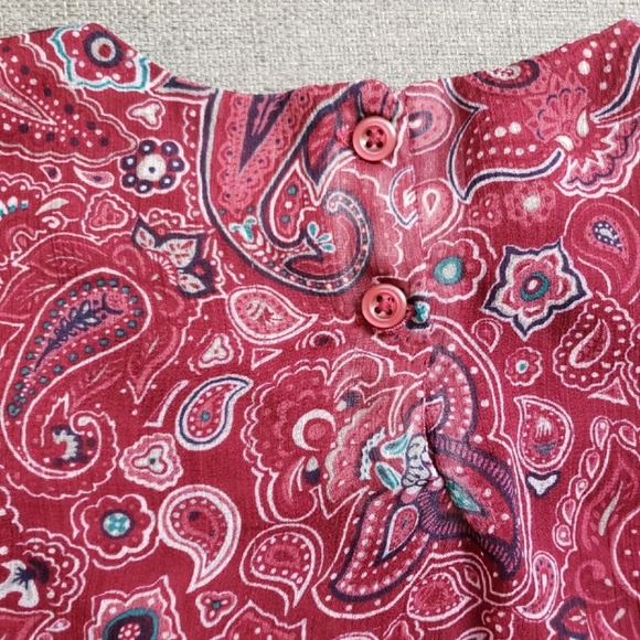 3T Toddler Dress Paisley Print with Ruffle Hem - Picture 7 of 8